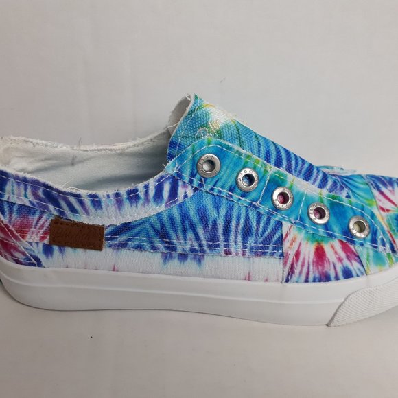 Blowfish Malibu Women Tie Dye Flat Slip On Shoe Sz 7.5 - Picture 5 of 10